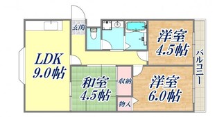 エスポアール西宮北口2の物件間取画像